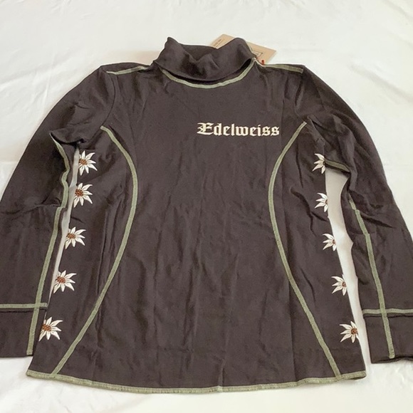 Alp-n-Rock EDELWEISS Turtleneck Top -Chocolate - Picture 5 of 16